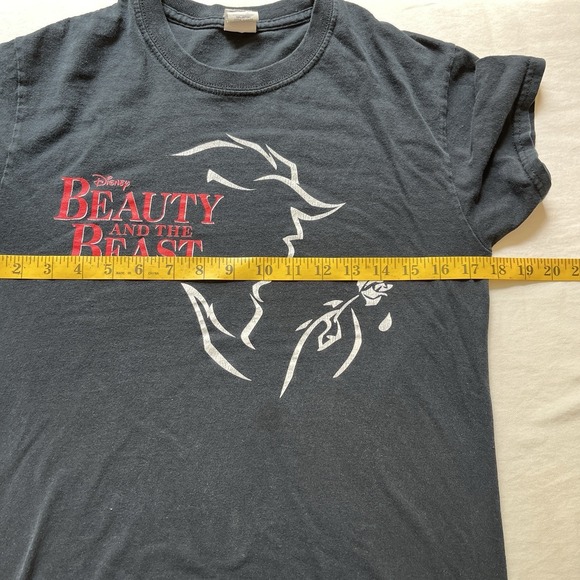 VTG Disney Beauty and the Beast Musical Graphic T-Shirt Size Small 90s Y2K - Picture 7 of 8
